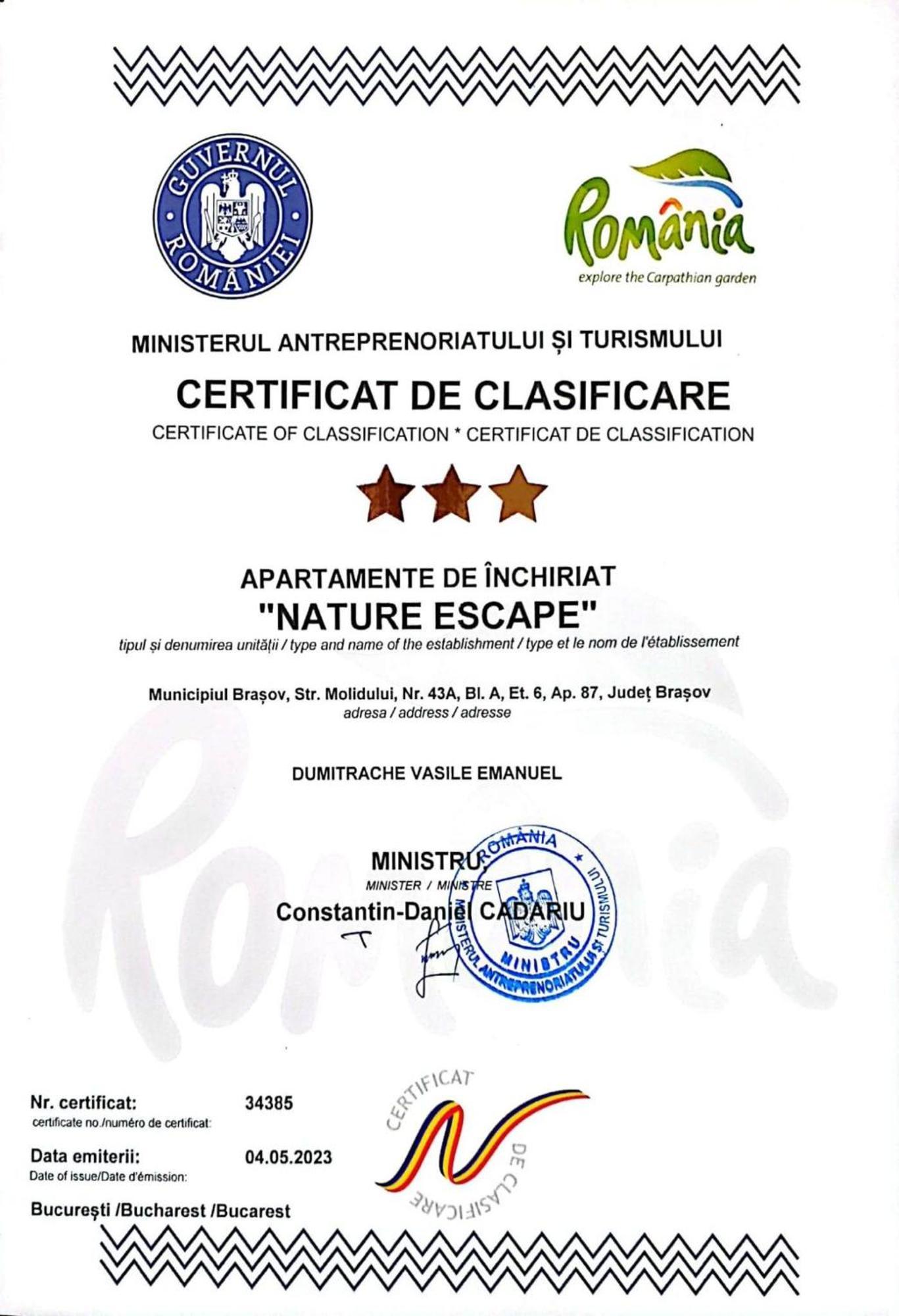 בראשוב Nature Escape Apartment מראה חיצוני תמונה